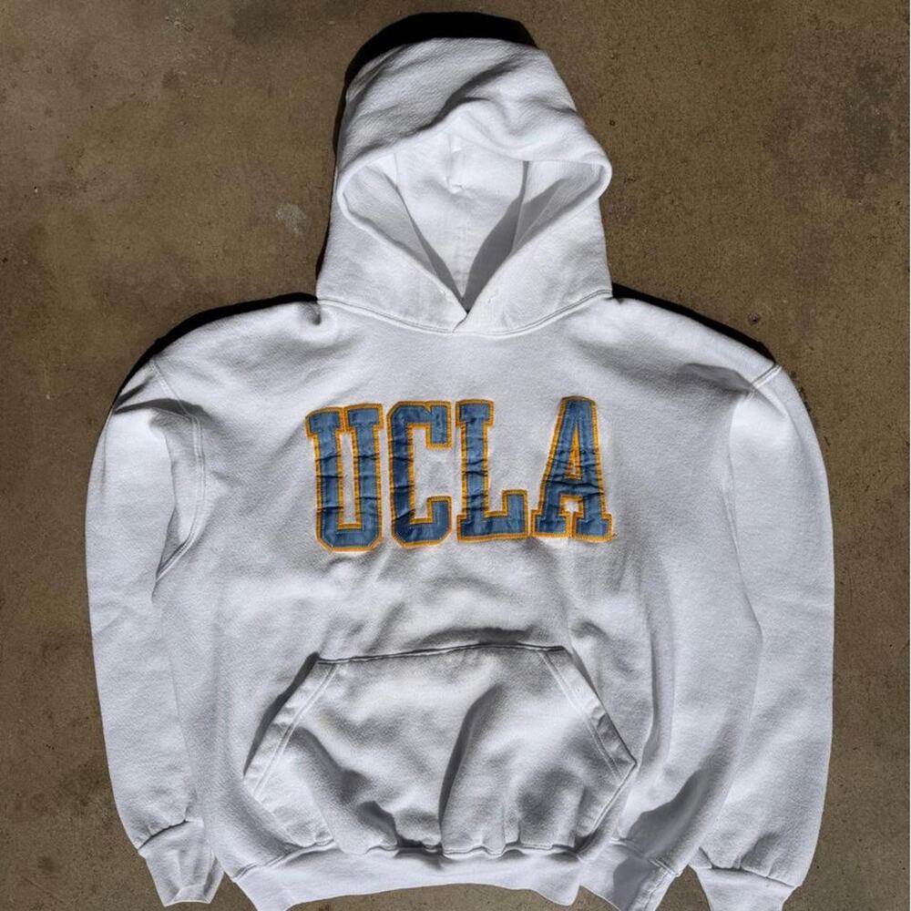 Vintage UCLA White Hoodie Made in USA